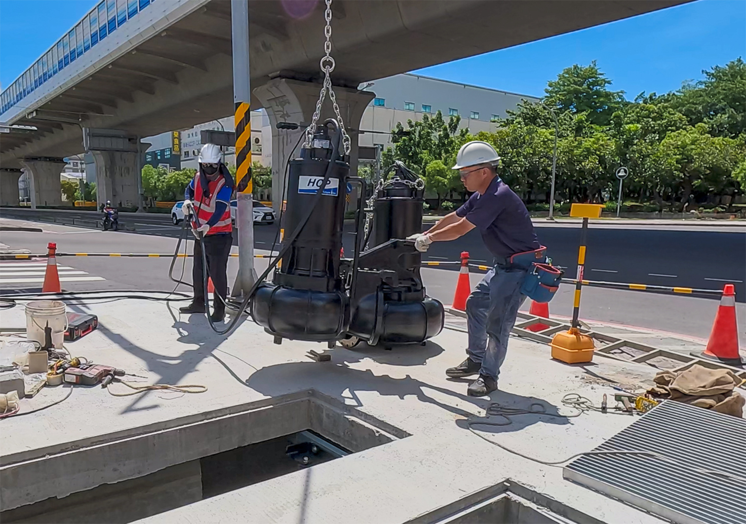 Flood Control Pumping Station in Kaohsiung, Taiwan Flood Control Pumping Station in Kaohsiung, Taiwan